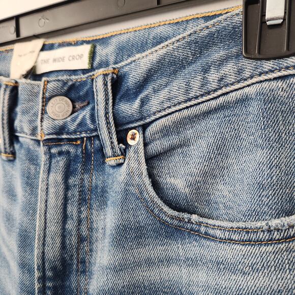 American Eagle AE77 The Wide Crop Jeans Blue Size 24 NWT - Picture 14 of 16